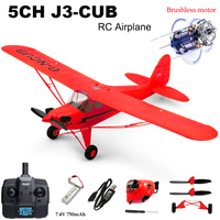2025 New Hot 2.4G RC Plane WLtoys A160 Upgraded Version Red 5CH 3D/6G Fixed Wing Aircraft Brushless Motor Outdoor Toys For Gift
