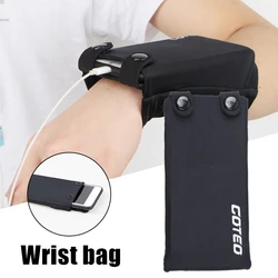 Sports Wrist Bag Zipper Running Bag Wrist Wallet Pouch For Phone Key Card Sweatband Gym Fitness Sports Cycling Wristband Arm Bag