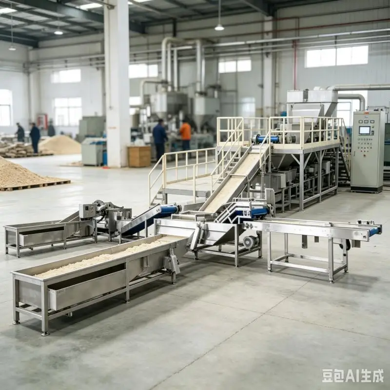 Customized Cassava Processing Line Industrial Cassava Flour Machine High Efficiency Cassava Starch Production Equipment