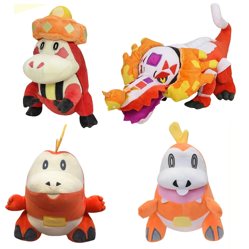 Pokemon Plush Scarlet&Violet Fuecoco Evolution Crocalor Stuffed Doll Skeledirge Toys Kawaii anime Toys Hobbies Gift For Kids