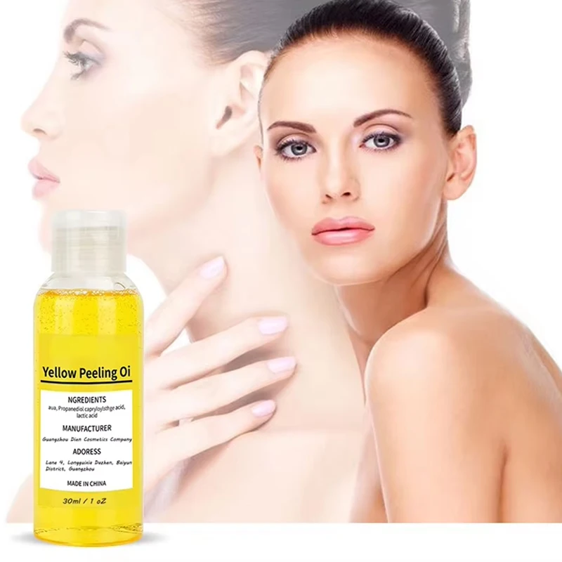 

1 Bottle Yellow Peeling Oil Bleaching Dark Skin Retinol Peptide Spots Blackheads Blemishes Bad Skin Spot Treatment 50ml