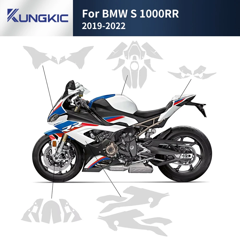 PPF for BMW S1000RR S 1000RR S 1000 RR 2019-2022 Parts Complete Paint Protection Set Accessories TPU Body Protection Sticker