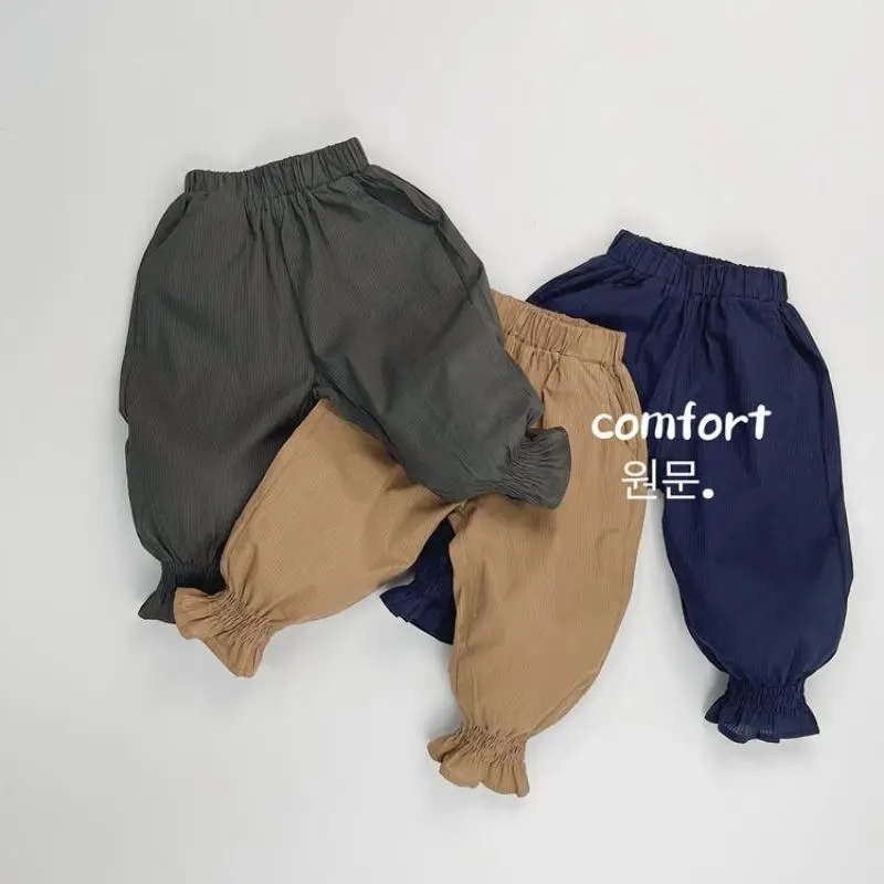 

2025 Summer New Children Casual Pants Solid Girls Mosquito Resistant Pants Boys Harem Pants Kids Loose Trousers Baby Clothes