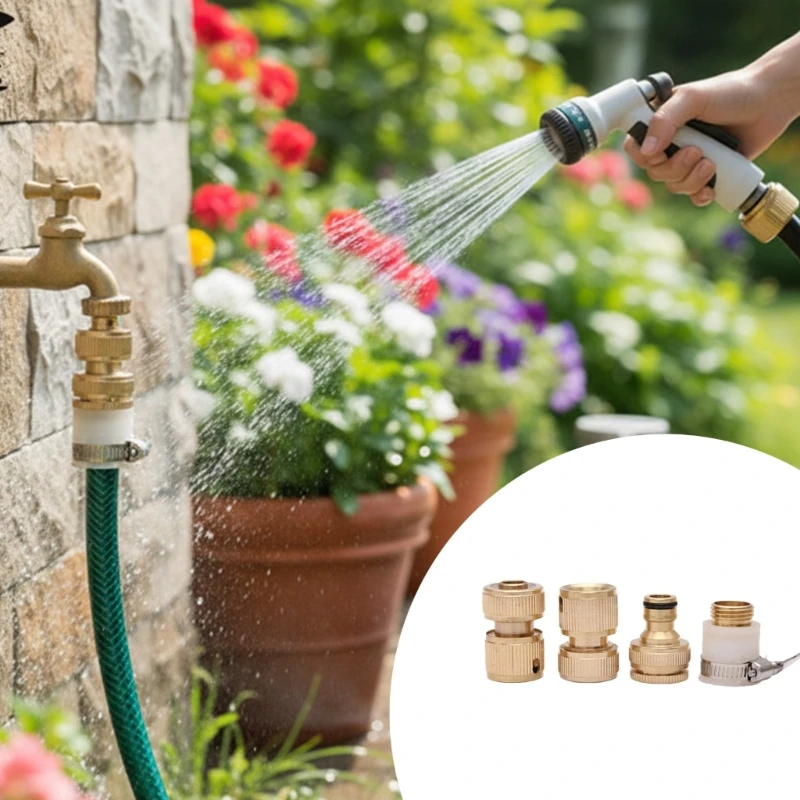 4pack-universals-brass-hose-clamps-connectors-for-multiple-pipe-sizes-quickly-installation-leakproof-design-87ha
