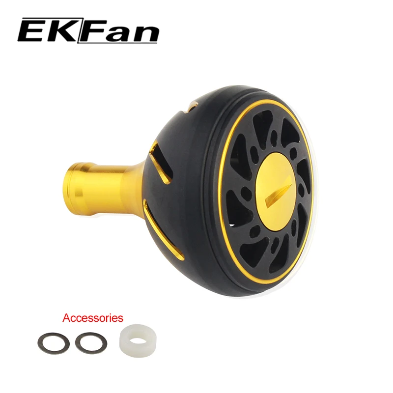 EKfan 1pc 38MM Alluminum Alloy Fishing Handle Knob For Bait Casting Spining Fishing Reel parts