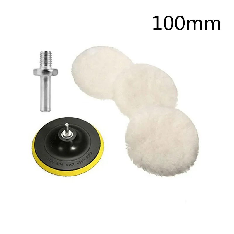 Universele Auto Polish Pad 3/4 inch Voor M10/M14 Zachte Wol Machine Waxen Polijstmachine Auto Body polijsten Schijven Schoonmaken Accessoires