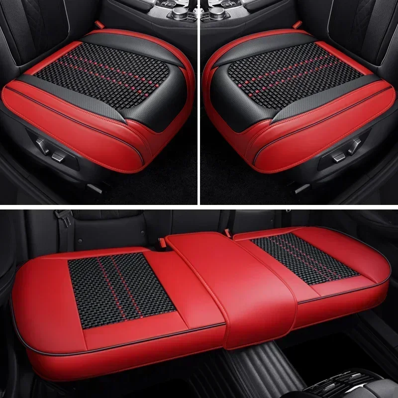 Universal Style Nappa Leather Car Seat Cover Cushion for KIA Ceed Rio Carens Camival Picanto Telluride Cerato K3 K5 Accessories