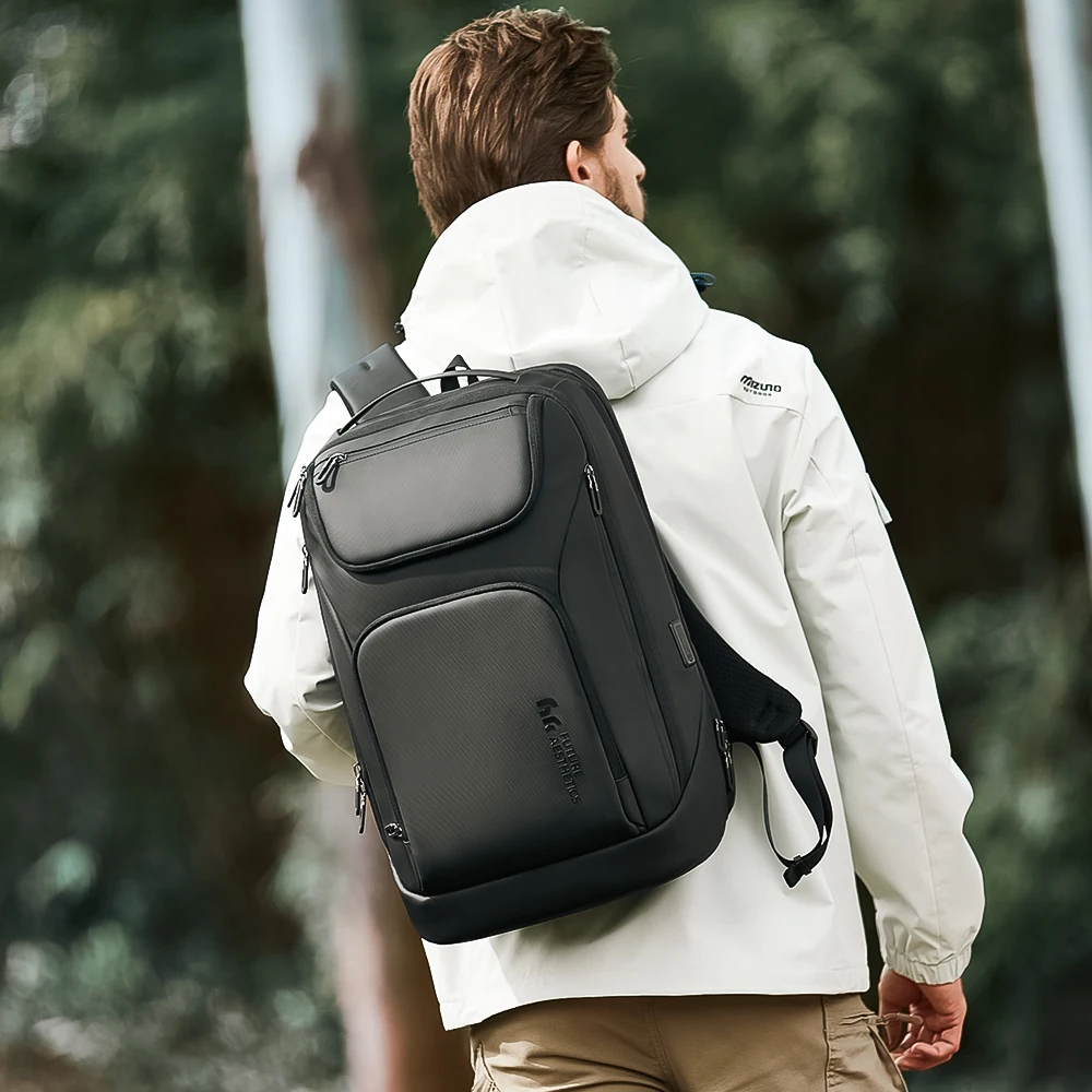 HK New Arrival Spacious Travel Backpack 17.3 inch Laptop Backpack For Men Big Capacity Waterproof Commuting Rucksacks With USB