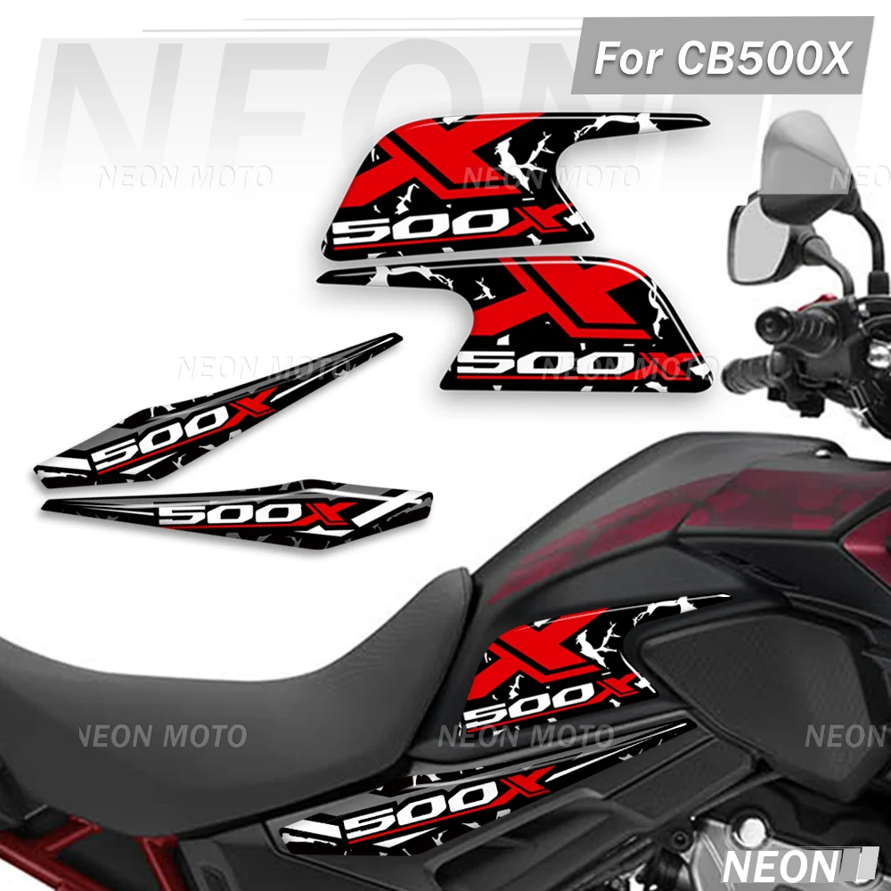 

CB500X Motorcycle Tank Pads Stickers For CB 500X Anti-Slip Gas Fuel Oil Knee Protector Grips Decals Kit