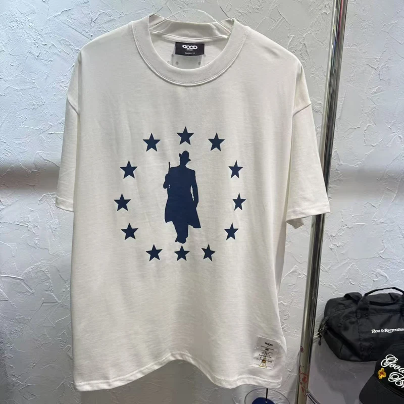 

Youthful Vitality Limited Edition, хлопковая футболка с ромбовидным принтом GOODBRAND, футболка с короткими рукавами, роскошные тяжелые футболки для пар, ХОРОШИЕ футболки