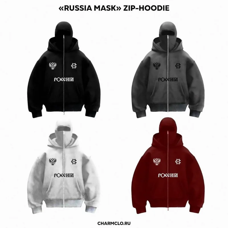 Y2K Gothic Harajuku Hoodie Autumn Winter New Fashion Double Hat Unique Design Sweatshirt Men Women Hip Hop Street Zipper Hoodie