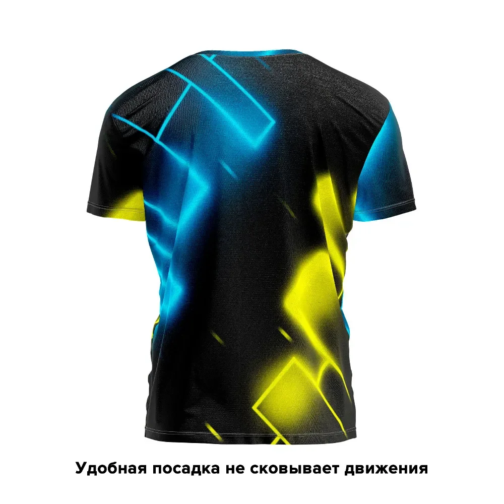 

Летняя красочная и привлекательная футболка с 3D принтом и круглым вырезом, свободный стиль, повседневная удобная мужская и женская футболка