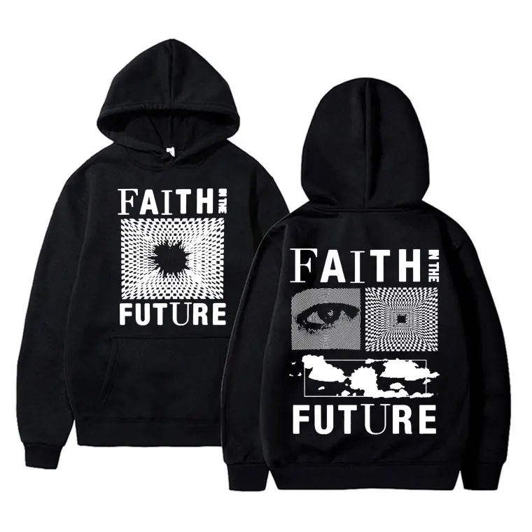 

Faith in The Future Concert Double Sided Print Hoodie Men Women Hip Hop Oversized Sweatshirt Male Vintage Hoodies Y2k Streetwear