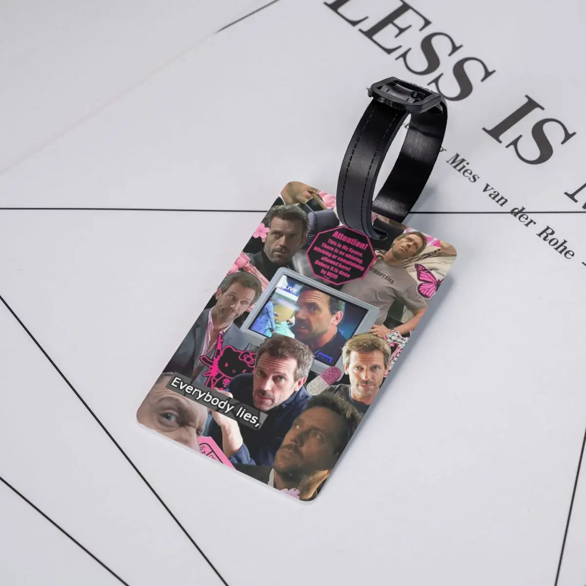 

Dr. Gregory House Tomorrowland Luggage Tags Suitcase Accessories Travel Baggage Boarding Tag Label Holder ID Name Address