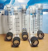 Medidor de flujo 6-600 ml por min 0,1-1000 LPM empuje en 6 8 10 mm acrílico LZM-6T Panel aire N2 CO2 rotámetro de gas con válvula ajustable