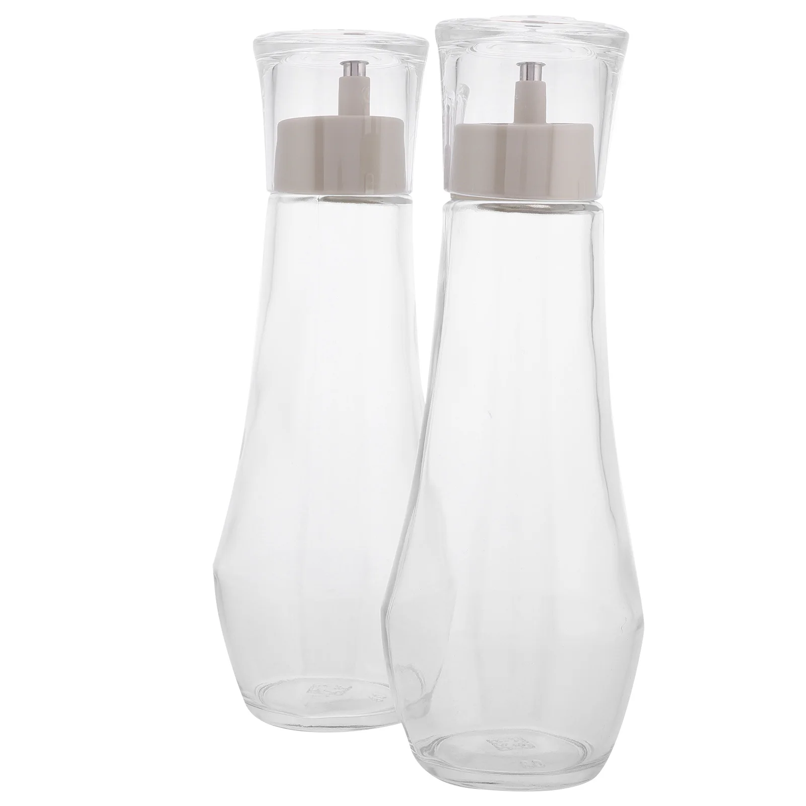 

2 Pcs Mouthwash Glass Oil Container Body Dispenser Bathroom Countertop Bottle Lotion Dispensers