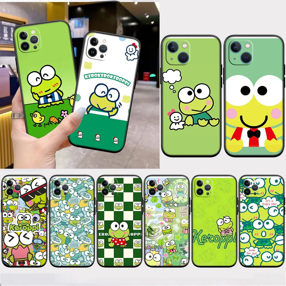 Keroppi Frog Phone Case for OPPO A5S A7 A59 F1S A55 A56 A96 A17 A8 A31 A83 A91 F15 A92S A92 A72 A52 A96