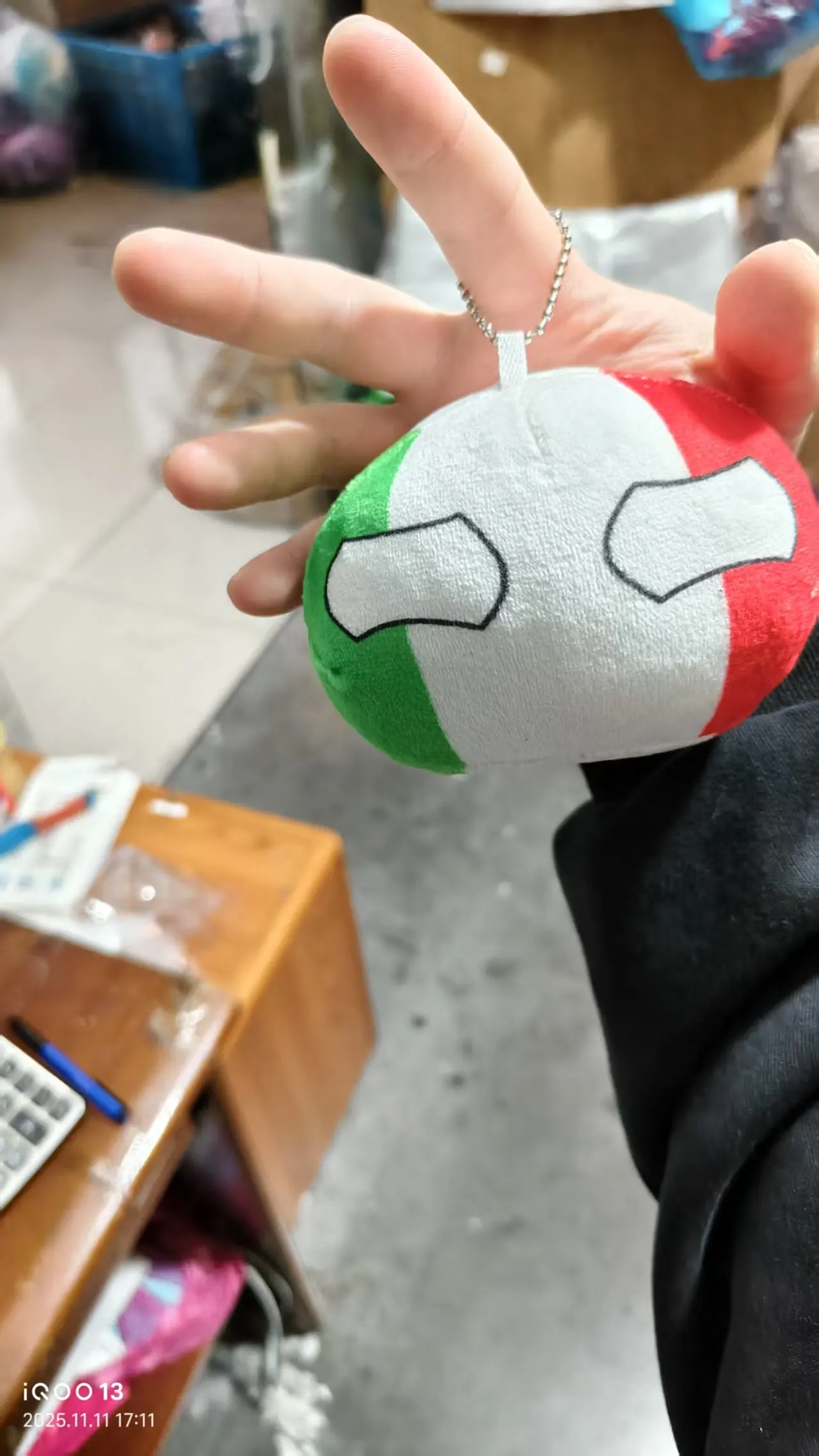 ตุ๊กตาโปแลนด์บอล อิตาเลียนดัมปลิง พวงกุญแจตุ๊กตาอนิเมะ ของเล่นตุ๊กตาขนนุ่ม จี้ห้อยกระเป๋า บอลประจำชาติ