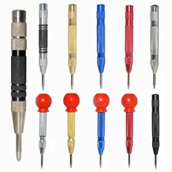 Automatic Centre Punch General Woodworking Metal Drill Adjustable Spring Loaded Automatic Punch Hand Tools for Metal Wood Glass