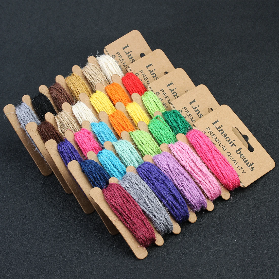 1 board Line Thickness 2mm Hemp Rope For DIY Handmade Craft Clothing Hair Rope Shoes Rope Decoration Accessories Wholesale