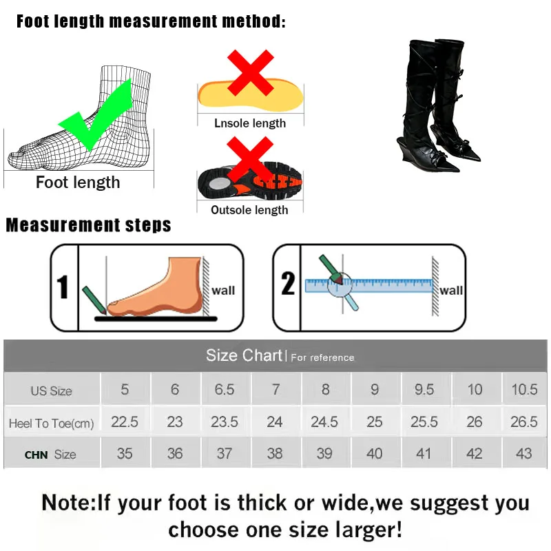 Female Footwear Pointed Toe Women Knee High Modern Boots Fashion Butterfly-Knot Ladies Western Long Boots With Wedges Shoes