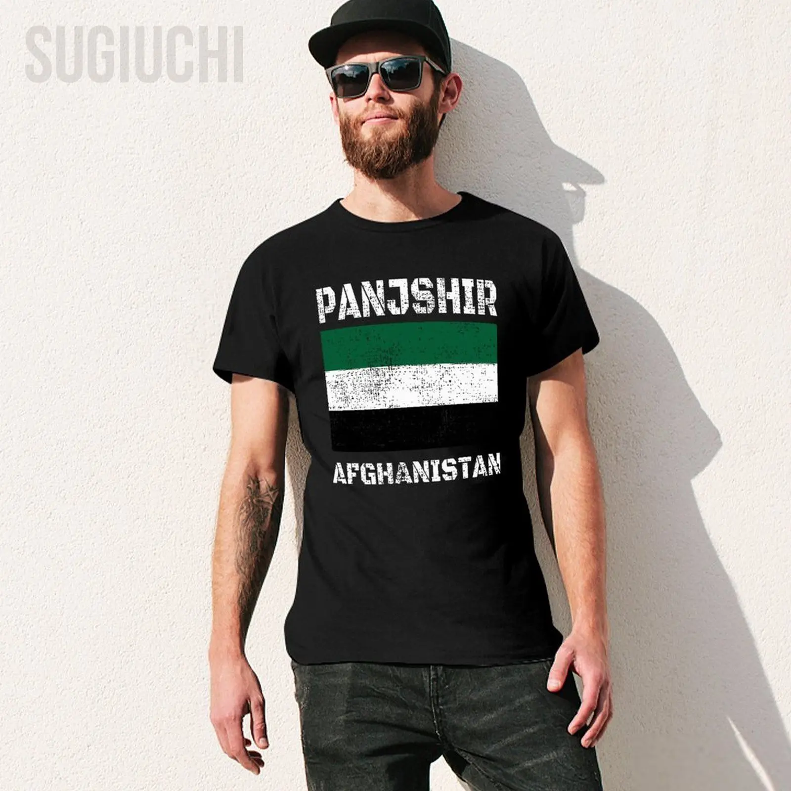 Men Panjshir Flag Afghan Afghanistan Tshirt Tees O-neck T Shirts Women Boys 100% Cotton Short T-Shirt Unisex All Seasons