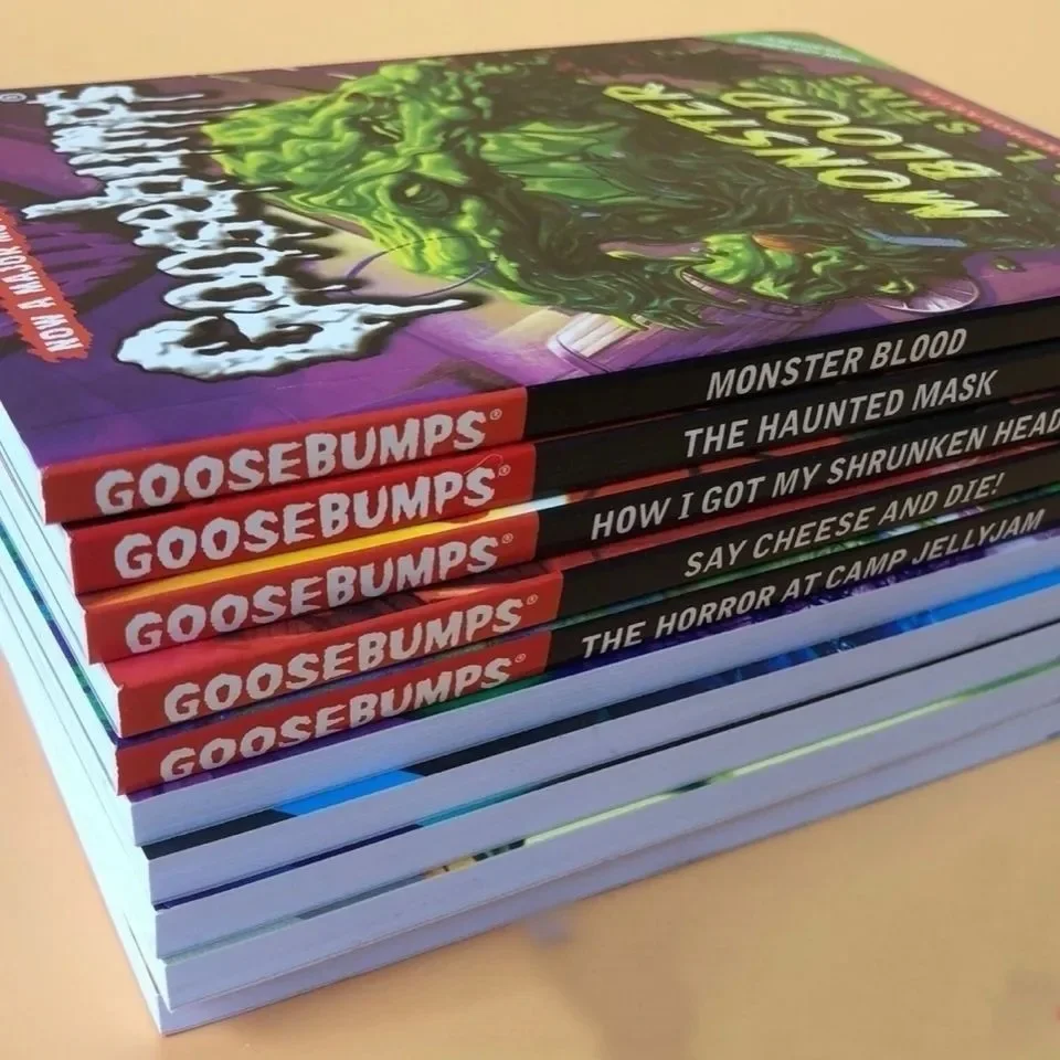 10 Books/Set Classic Goosebumps Children Kids English Storybook Reading Horror Novel Worldwide Best-selling