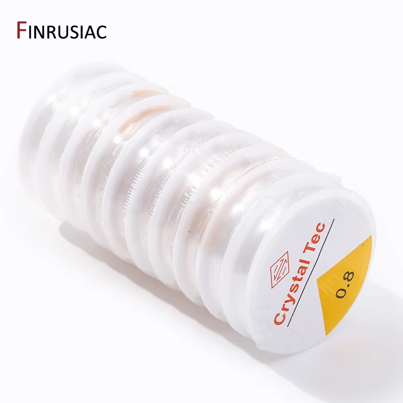 0,4–1,0 mm elastische Schnur, transparente Kristall-elastische Linie für die Schmuckherstellung, DIY-Armband, Halskette, Perlenzubehör – Detail 34