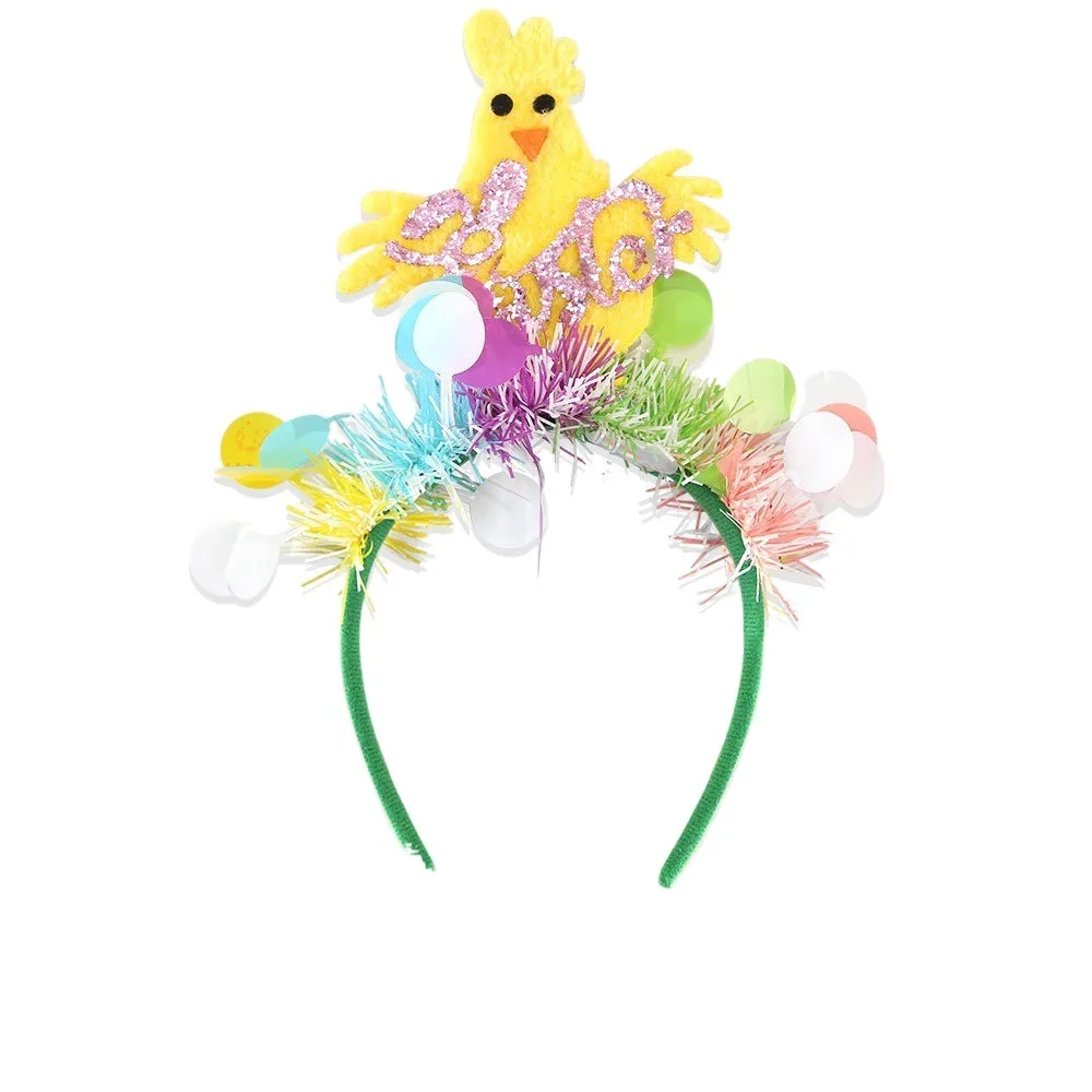 Animal Happy Easter Style Headband Rabbit Ear Chicken Bunny Rabbit Hair Hoop Korean Style Plastic Cartoon Headdress