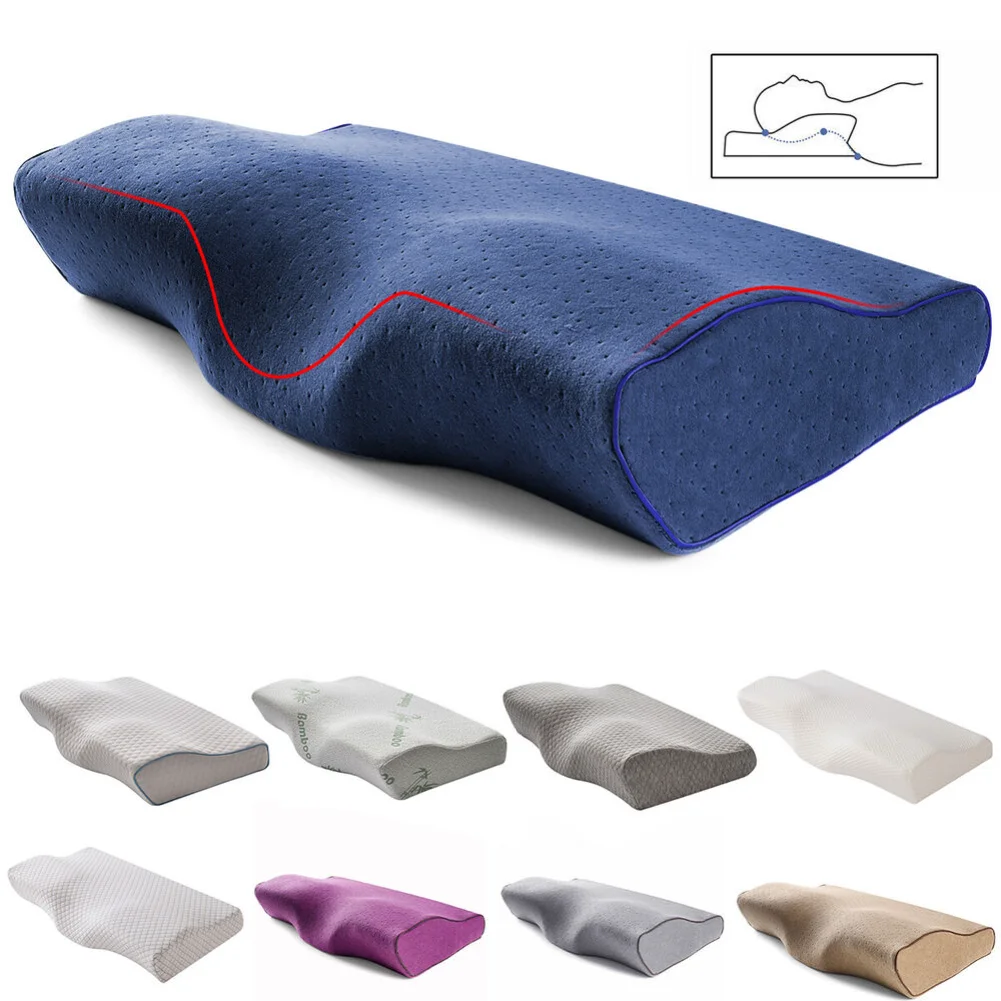 

Rebound Cervical Pillow Orthopedic Memory Foam Pillow Contour Neck Support Sleeping Pillow Washable Case