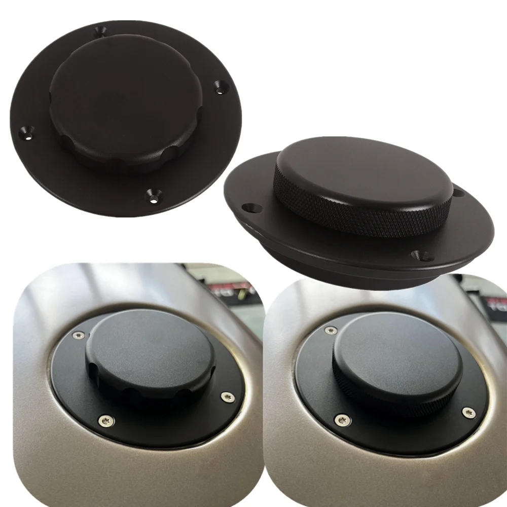 Aluminum Motorcycle Fuel Tank Gas Cap Cover Rotate open Quickly Remove Black For BMW K100 K75 K1100