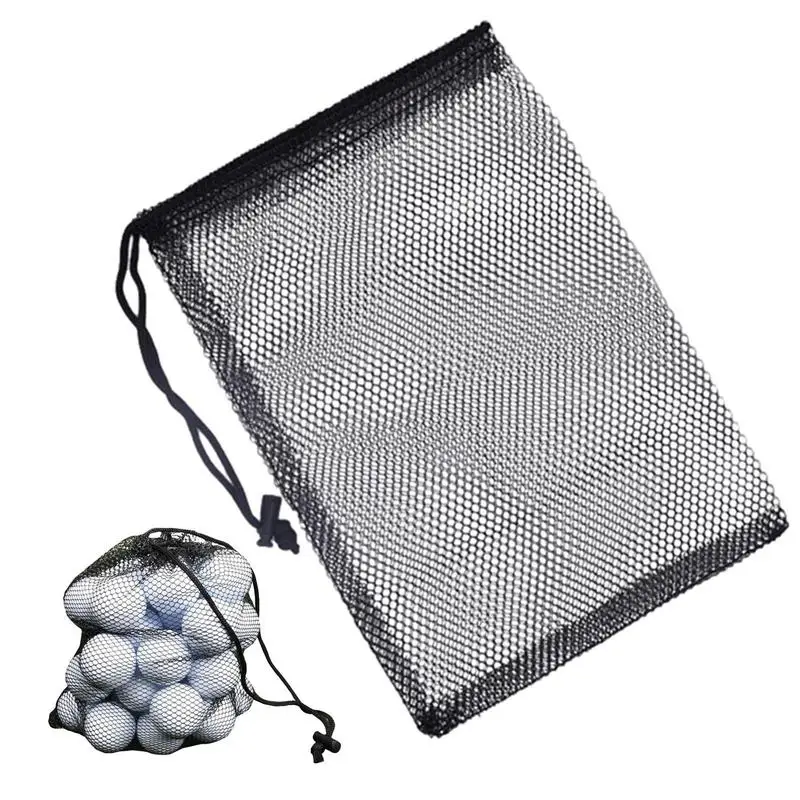 Nylon Golf taschen Sport Mesh Netz Tasche 50 Ball tragen Kordel zug Tasche Aufbewahrung tasche für Golfer Outdoor Sport Geschenk