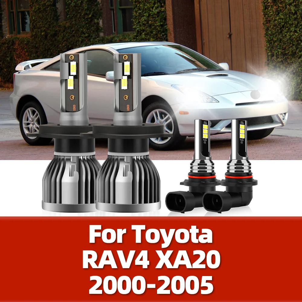 LED Bulbs Headlight 110W 20000LM Auto Headlamps 12V 6000K CSP Car Fog Lights For Toyota RAV4 XA20 2000 2001 2002 2003 2004 2005