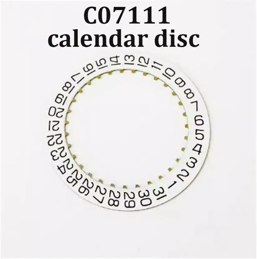 Аксессуары для часов, подходящие для C07111, механизм, календарный диск, 3-часовое положение, календарный диск C07.111, ремонт механических часов