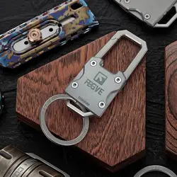 High End Titanium Car Key Chain Men Multifunction Waist Hanging Keychain Creative EDC Key Ring Holder Upscal Gift For Men