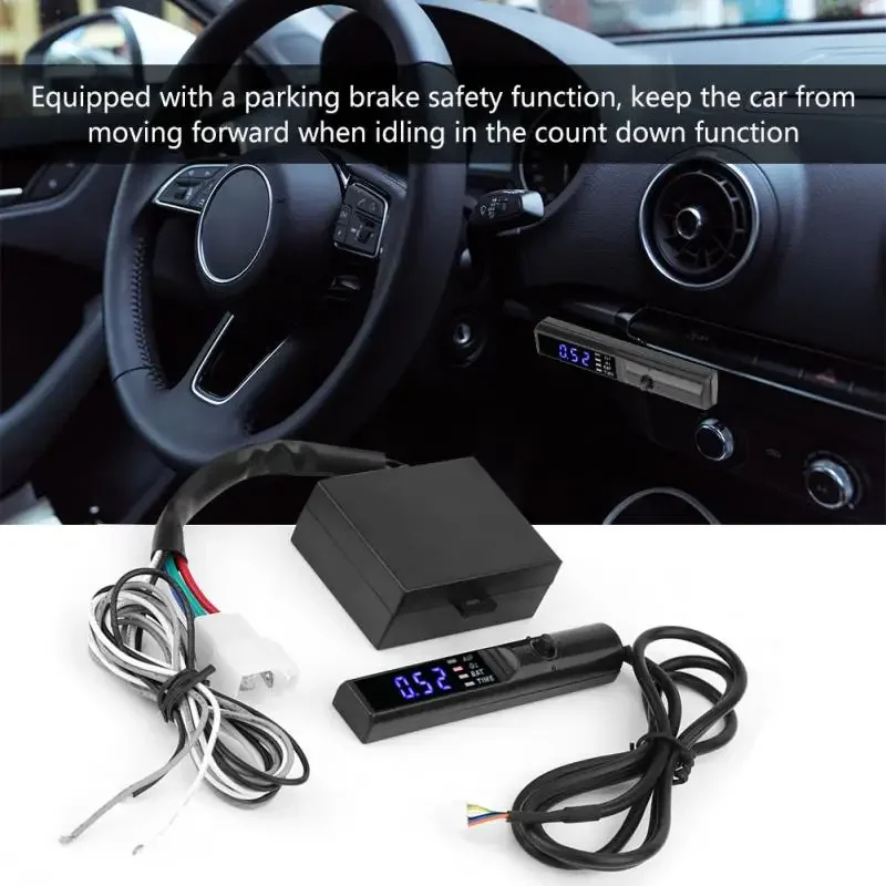 Car Universal 12V Turbo Timer Modified Unit Digital LED Display Parking Retarder White Blue Red Tuning Accessories