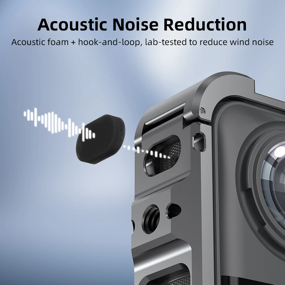 حافظة واقية من الألومنيوم لإطار الكاميرا Insta360 X5 قفص أرنب مع غطاء لعدسات السيليكون حذاء بارد لملحقات Insta 360X5