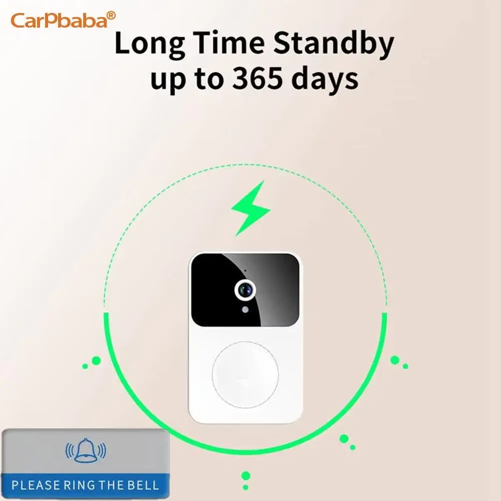 Timbre Visual inalámbrico X9, timbre inteligente para el hogar, llamada Visual, intercomunicador de voz Variable, recordatorio de visualización en tiempo Real