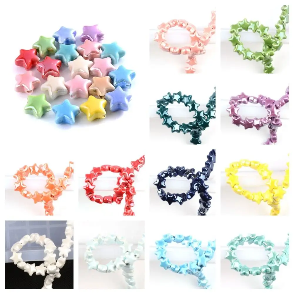 10pcs Handmade Craft Star Beads Fashion Cartoon Design Jewelry Making Material Bracelet Making Kit DIY Accessories