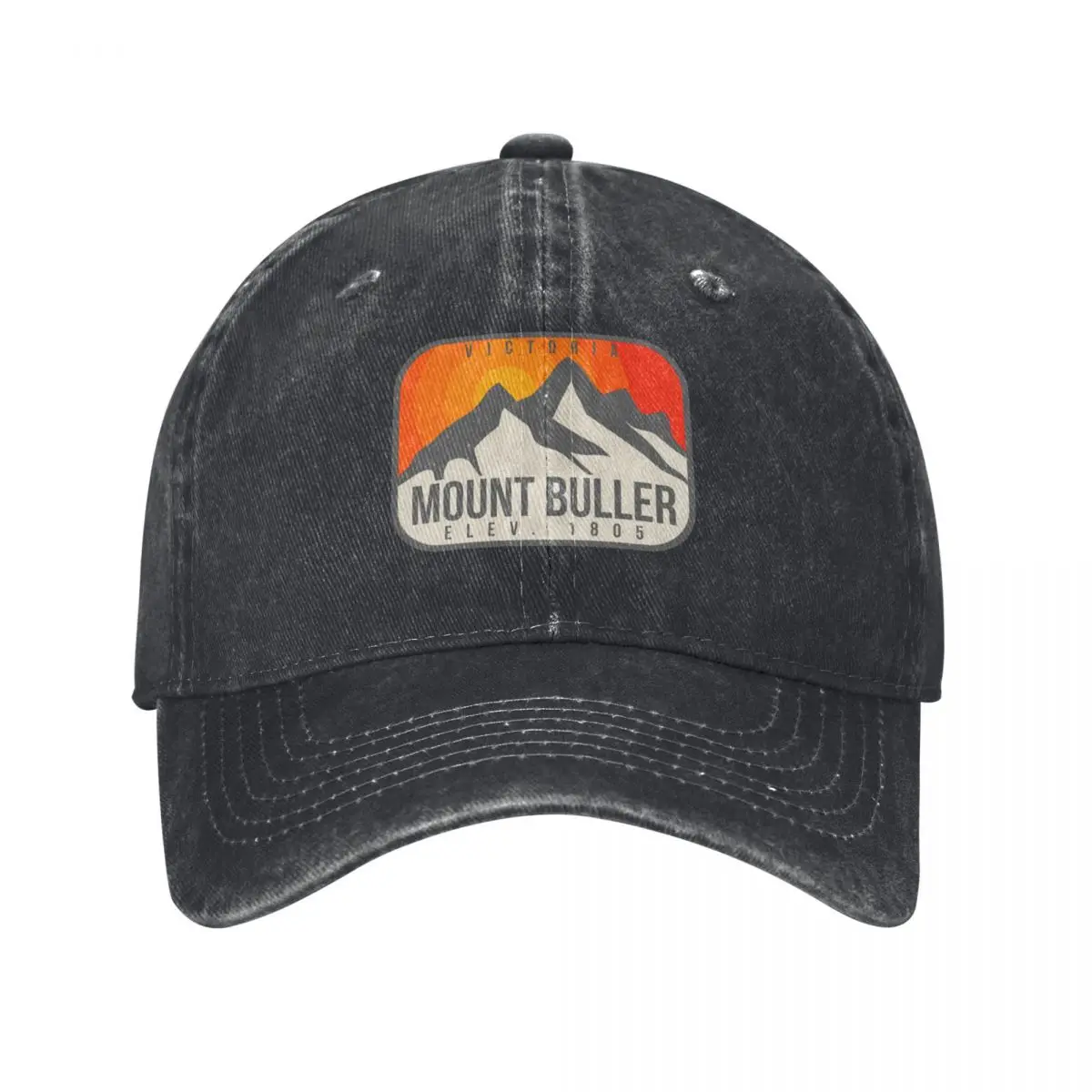 Mount Buller Victoria Australia Vintage Retro Hiking, Snowboarding Adventure Skiing Mountain Baseball Cap