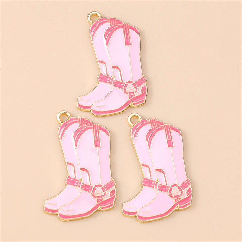 20 Stück niedliche Emaille-Hut-Stiefel-Charms-Anhänger für die Schmuckherstellung, Tropfen-Ohrringe, Halsketten, Armbänder, Zubehör, DIY-Bastelbedarf – Detail 4