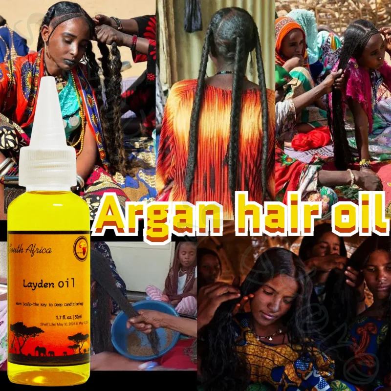 African Traditional Handmade Hair Care Essential Oil Is Used To Strengthen The Scalp and Hair Roots, Nourish and Repair It 50ml