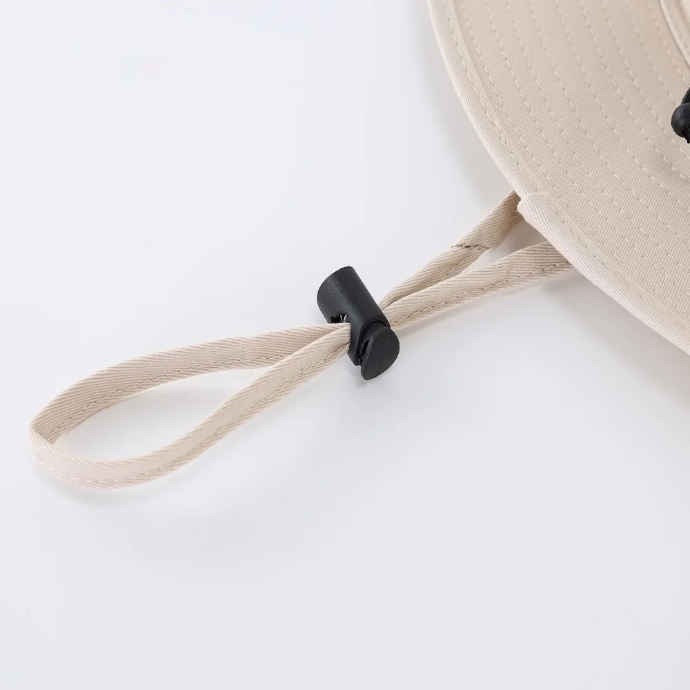 Connectyle-sombrero de ala ancha para hombre y mujer, gorro de Safari de algodón, ajustable, transpirable, con correa, protección UV, para exteriores