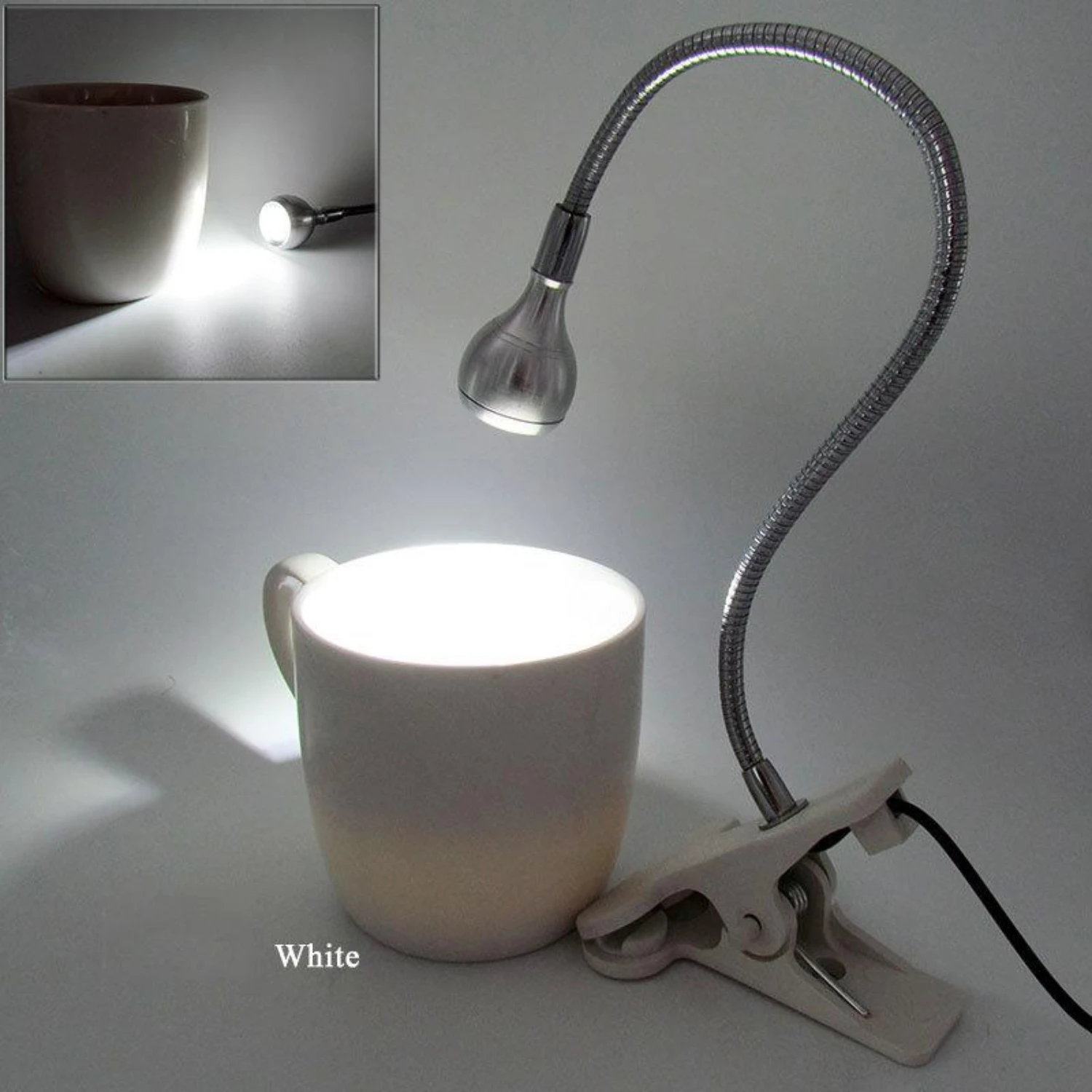 5V 3W USB LED Clip Table Light with Flexible Goose Neck Cute Bed Lamp Decoration Eye Protection