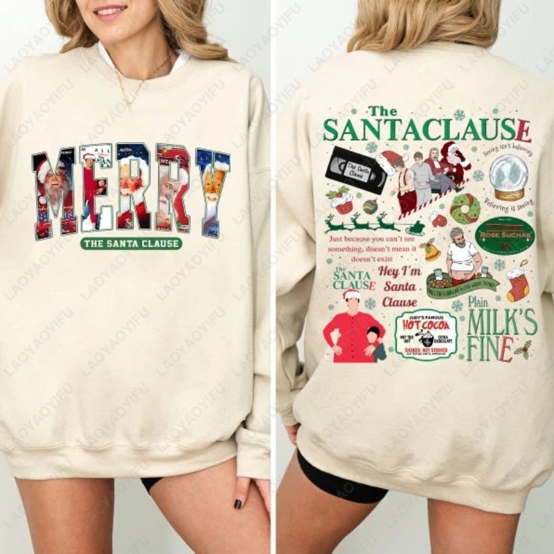 

Trendy 90's Vintage The Santa Clause Sweatshirt Retro Christmas MovieLong Sleeve Pullovers Fun Xmas Gift Unisex Y2k Streetwear