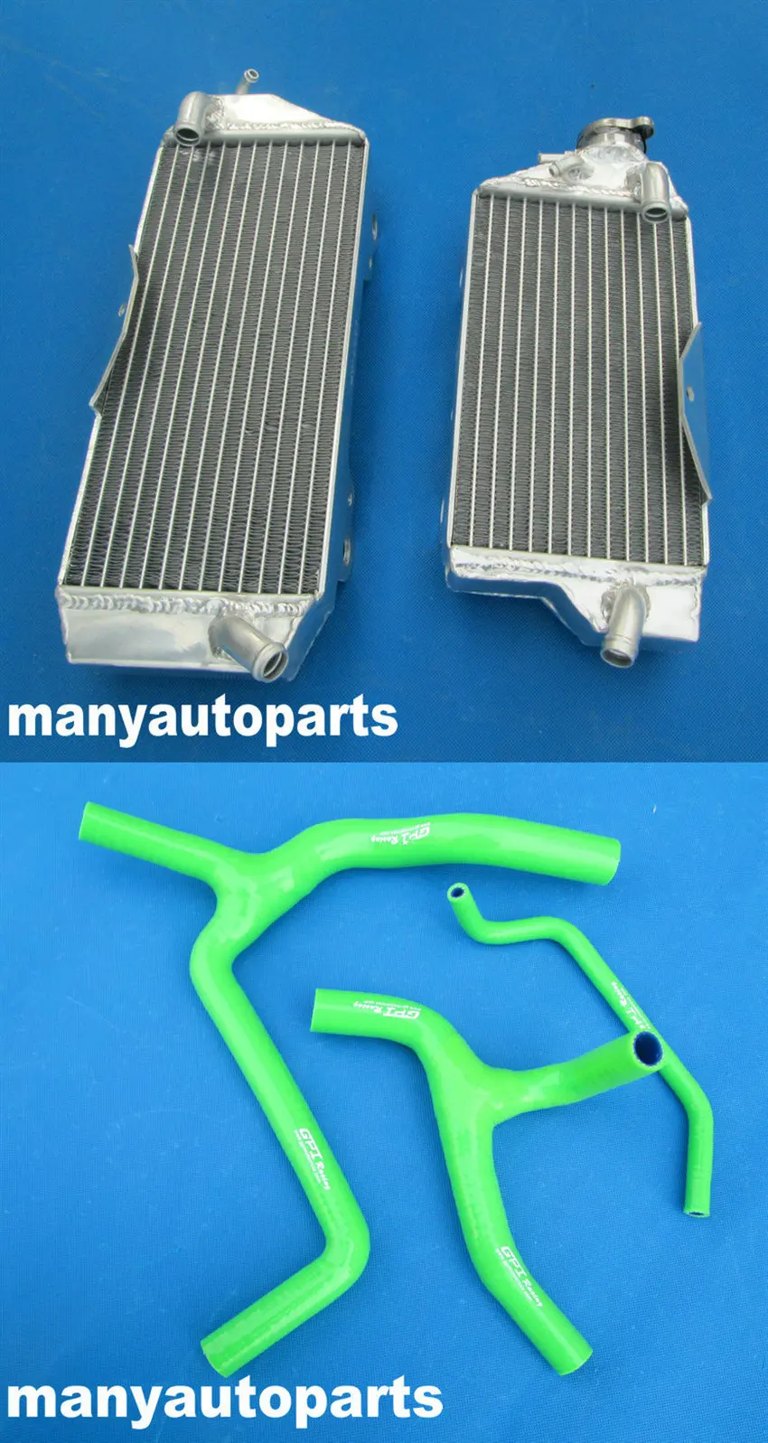 

FOR KAWASAKI KXF450 KXF 450 KX 450F KX450F 09 2009 Aluminum radiator &Y hose