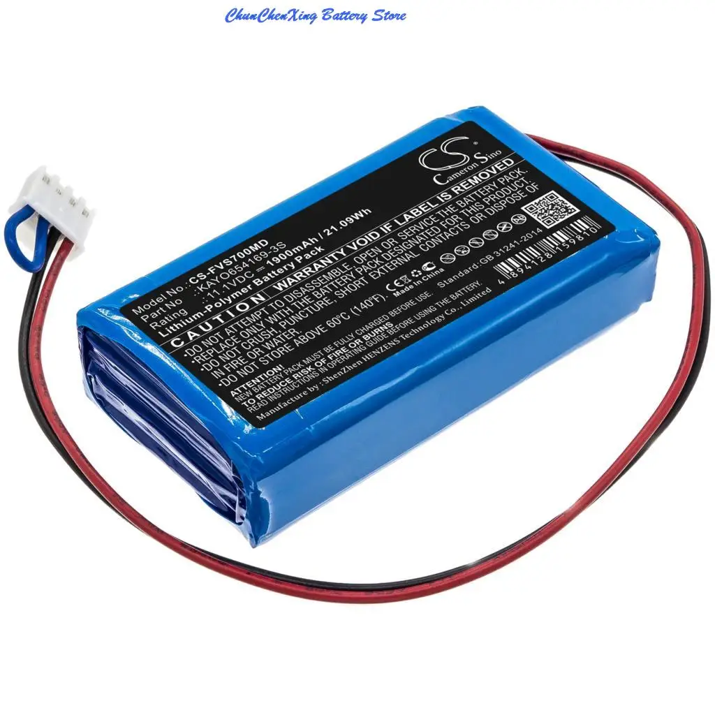 11.1V 1900mAh Medical battery KAYO654169-3S for Fresenius SP7, VP7, SP7 Syringe Pumps +TOOL