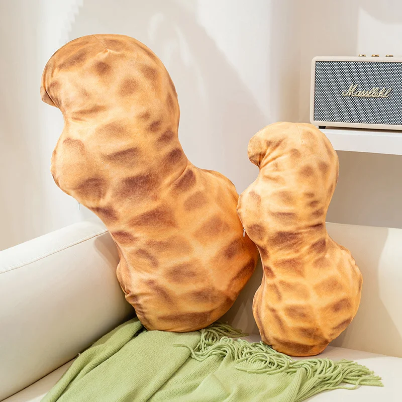 45/70CM Kawaii Cartoon Simulation Anime Erdnuss Gefüllt Plüsch Spielzeug Kissen kinder Erdnuss Handgemachte Puppe Geschenk