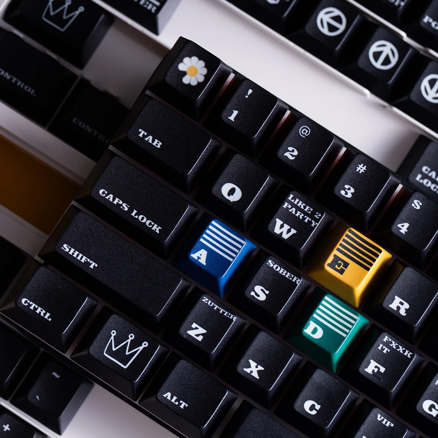 FBB Keycaps Bang Black 145keys PBT Thickness 1.7mm Dye-Sub Cherry Profile For Mx Cherry Switch Gaming Mechanical Keyboard Keycap