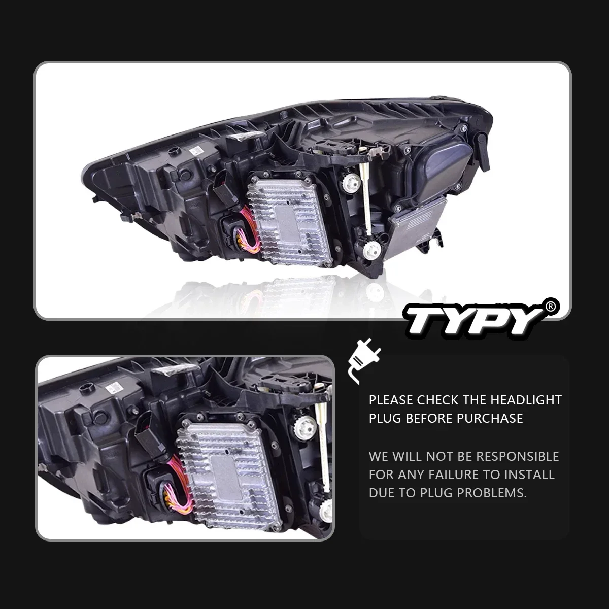 

TYPY Автомобильная фара для Audi Ad C7 A6L 2012-2018 Обновление, модифицированная для нового DRL, динамический указатель поворота, светодиодная фара, автоаксессуары